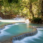 ReisenAktuell Rundreise Laos Kuang Si Wasserfall ReisenAktuell Rundreise Laos Kuang Si Wasserfall