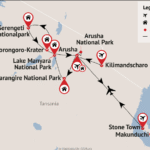ReisenAktuell Tansania Route ReisenAktuell Tansania Route